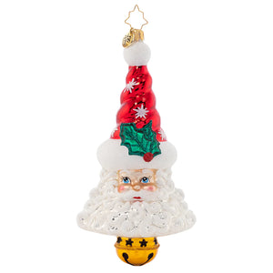 Christopher Radko 2023 NEW Sleigh Bell Santa Ornament