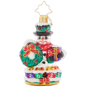 Christopher Radko 2023 NEW Holly Jolly Snowman Gem Ornament