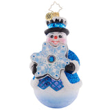 Christopher Radko 2023 NEW Flakey Frosty Ornament