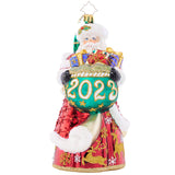 Christopher Radko 2023 NEW Dated New Year Nice List Santa Ornament