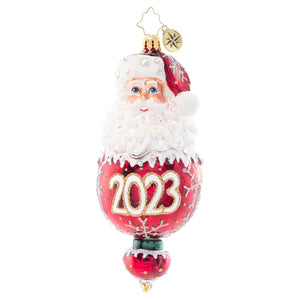 Christopher Radko 2023 NEW Dated Santa New Year Elegance Ornament