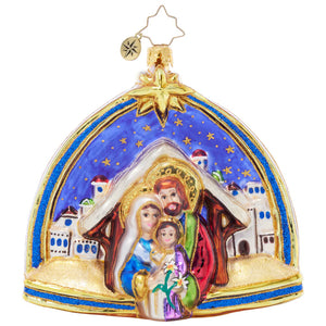 Christopher Radko 2024 NEW Two Scenes Of The Savior Ornament