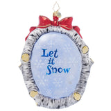 Christopher Radko 2024 NEW A Snowy Feathered Friend Ornament