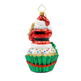 Christopher Radko 2025 NEW Cupcake Santa Ornament