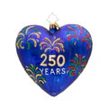 Christopher Radko 2026 NEW Heart of Independence 250 Years Ornament BACK ORDERED