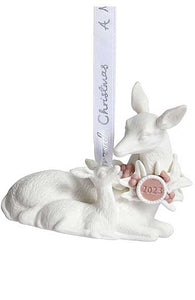 Wedgwood NEW 2023 Baby's First Ornament Ornament Pink