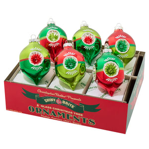 Christopher Radko NEW 2025 Holiday Splendor 6 Count, 3.25" Reflector Tulip Ornaments