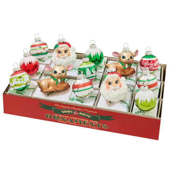 Christopher Radko NEW 2025 Holiday Splendor 13 Count Figures and Decorated Rounds