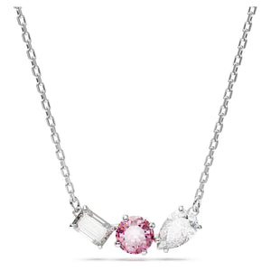 Swarovski 2023 NEW Mesmera Mixed Clear Cuts & Pink Pendant