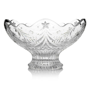 Waterford Crystal Christmas Night 10" Footed Bowl
