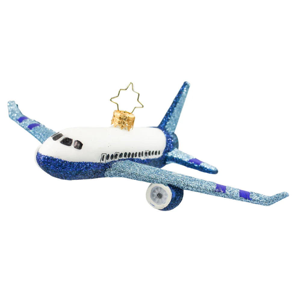 Christopher Radko 2026 NEW Sky Wanderer Aircraft Ornament