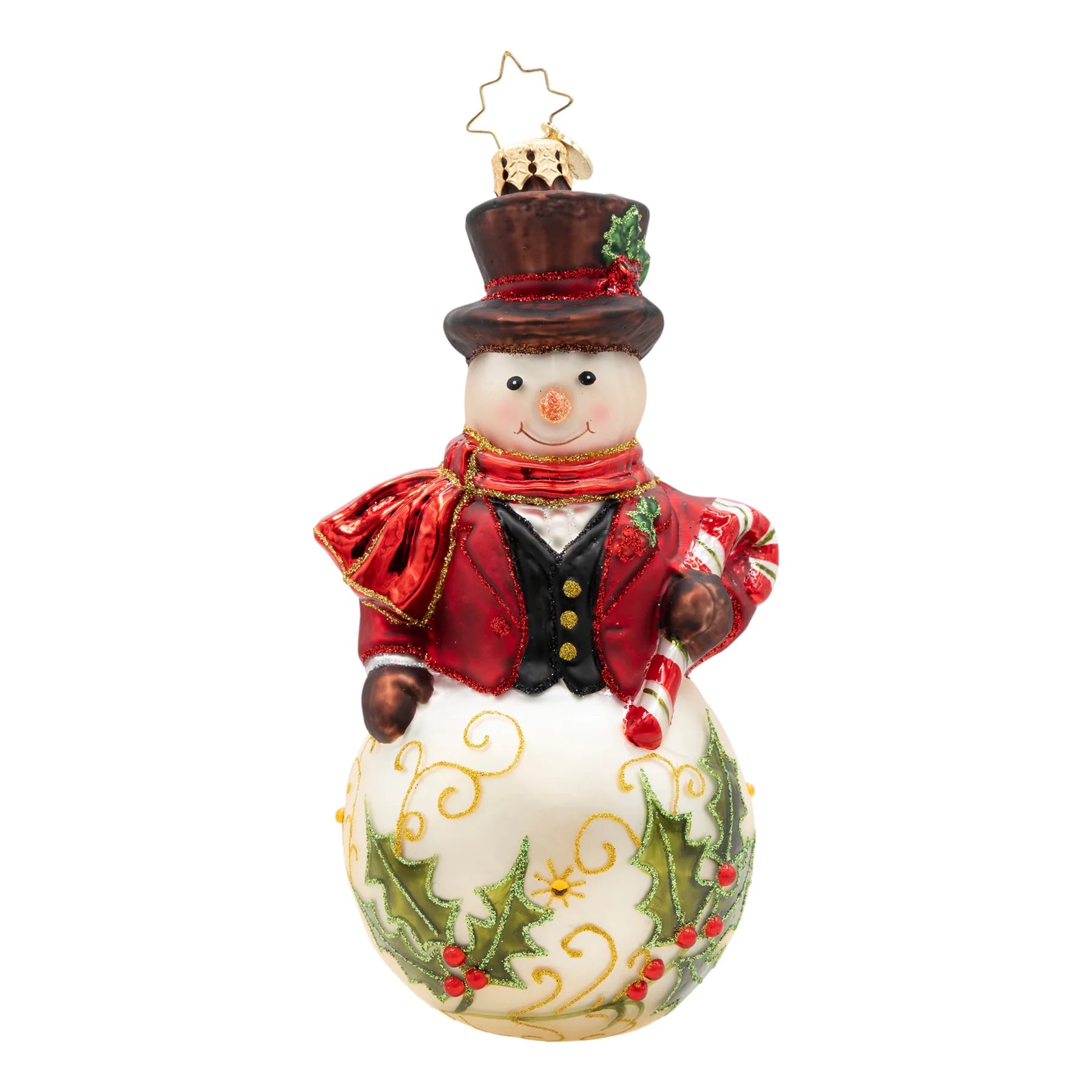 Christopher Radko 2026 NEW The Jingle Gent Snowman Ornament