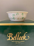 Belleek Pottery Bowl Shamrock 5"