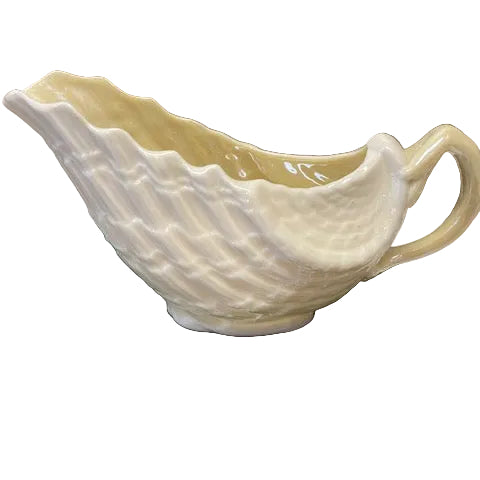 Belleek Pottery Creamer Lustre Shell 6"