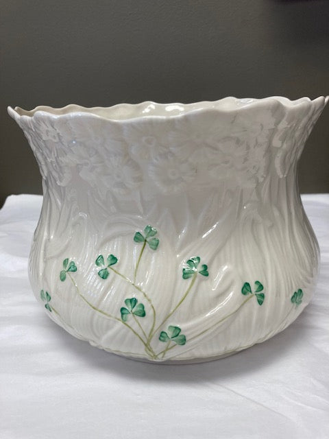 Belleek Pottery Bowl Daisy Planter