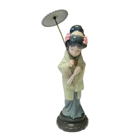 Lladro Oriental Spring Geisha with Parasol Umbrella