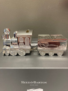 Reed & Barton 2025 NEW Train with Box Car Coin Bank