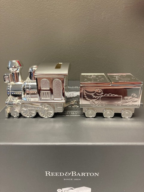 Reed & Barton 2025 NEW Train with Box Car Coin Bank