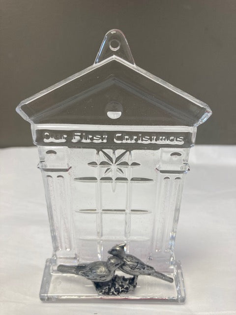 LG Gifts Our First Christmas Love Birds Ornament