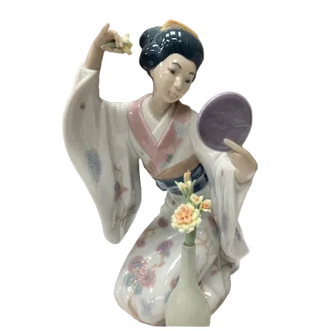 Lladro Belleza Oriental Mirror, Mirror