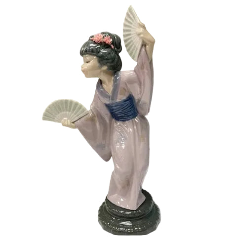 Lladro Japonesita Abanico Madame Butterfly