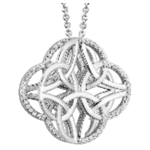Solvar Sterling Silver Celtic Trinity Knot Necklace
