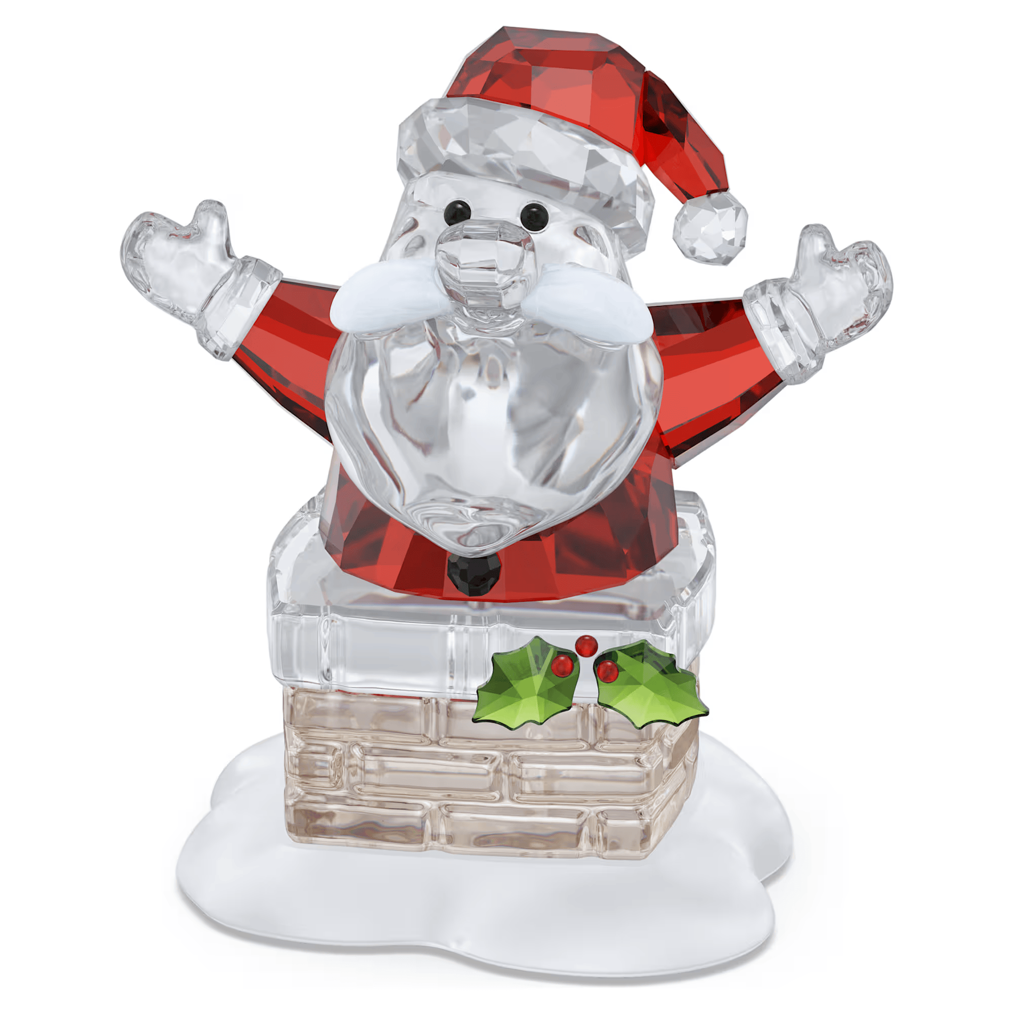 Swarovski Holiday Cheers Santa Claus and Chimney