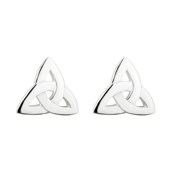 Solvar Sterling Silver Trinity Knot Earrings