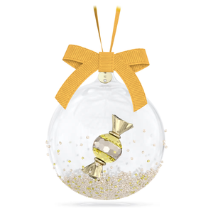 Swarovski 2024 NEW Holiday Cheers Dulcis Ball Golden Candy Ornament