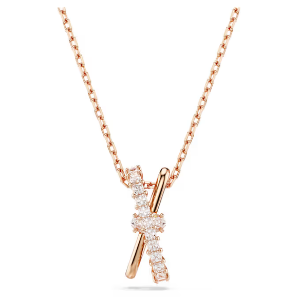 Swarovski NEW 2024 Hyperbola Pendant Mixed, Twist, Rose Gold