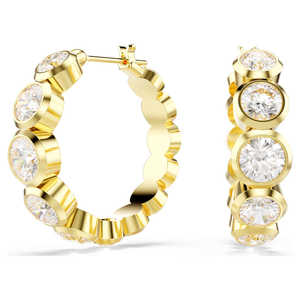 Swarovski 2025 NEW Imber Hoop Earrings Round Gold Tone