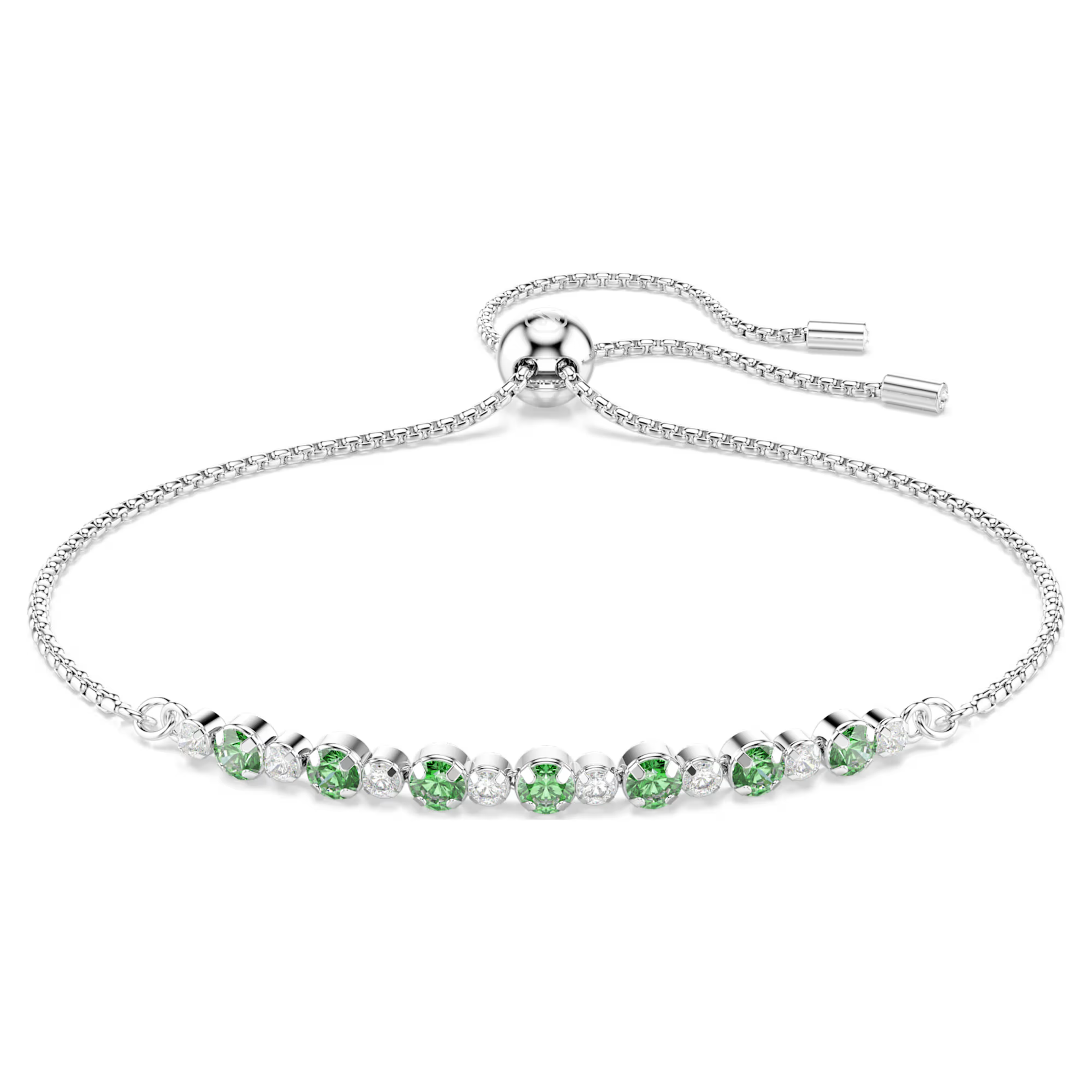 Swarovski 2026 NEW Matrix Bracelet Round Cut, Green