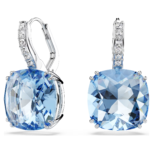 Swarovski 2026 NEW Millenia Drop Earrings Cushion Blue 