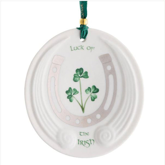 Belleek Luck Of THe Irish Ornament