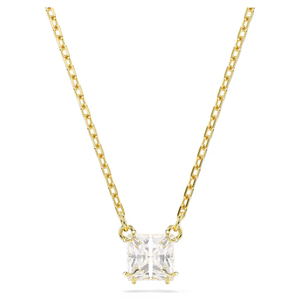 Swarovski NEW 2024 Stilla Pendant Square Cut, Gold-tone