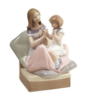 Lladro NAO Patty Cake Mother And Little Girl