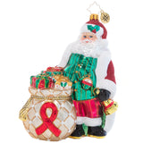 Christopher Radko AIDS Awareness Santa Ornament