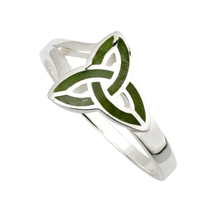 Solvar Sterling Silver Connemara Trinity Knot Ring