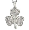 Solvar Rhodium Plated Shamrock Jewelry Necklace