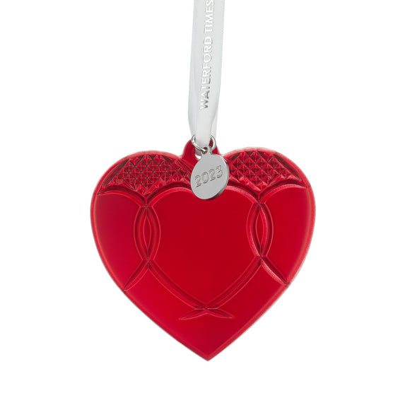 Waterford Crystal 2023 Red Heart - Love Ornament